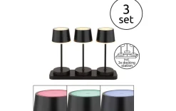Akku Tischleuchte 3er Set