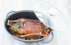 Bräter oval mit Glasdeckel