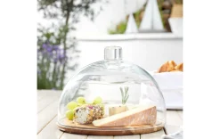 Käseplatte aus Holz inkl. Glocke