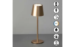 LED Akku-Tischleuchte coffeefarben