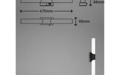 LED Badleuchte schwarz