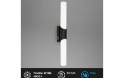 LED Badleuchte schwarz