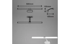 LED Deckenleuchte chrom