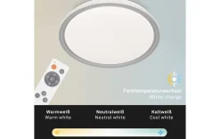 LED Deckenleuchte grau