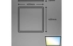 LED Deckenleuchte schwarz