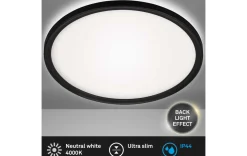 LED Deckenleuchte schwarz 42cm