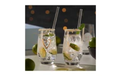 Longdringlas + Trinkhalm 2er-Set