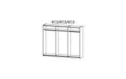 Moderner Schwebetürschrank