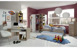 Praktischer Eckkleiderschrank für Jugendzimmer