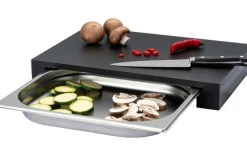 Schneidbrett m. Edelstahlschublade