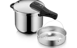 Schnellkochtopf+Dampfgareinsatz