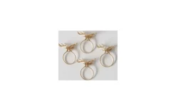 Serviettenring 4-tlg. Hirsch