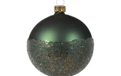 Weihnachtskugel 2-färbig 8cm